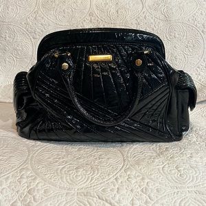 Isabella Fiore Black Patent Leather Bag